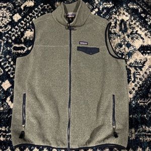 Patagonia snap tee synchilla fleece vest forge grey blue XL